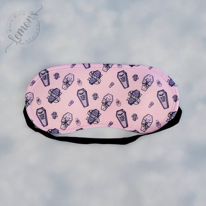 Pink Coffin Sleep Mask with Sachet