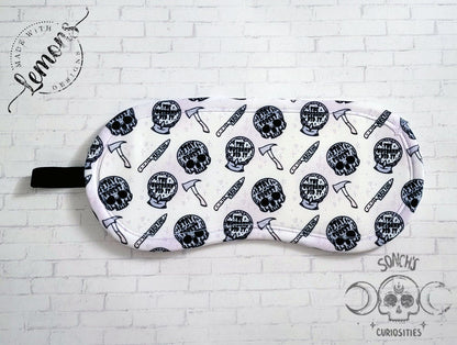 Stay Out of the Forest Murderino Sleep Mask with Sachet