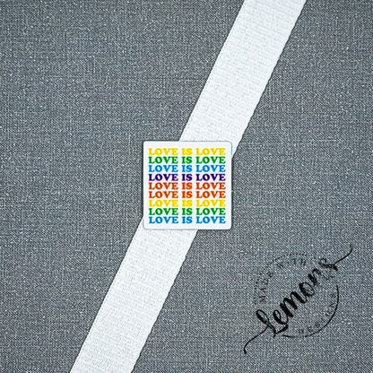 Love is Love Square Pin